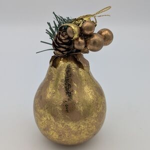Vintage Gold Pear Decorative Ornaments